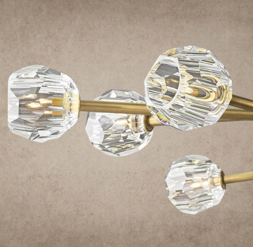 Boule De Cristal Oval Chandelier 72"