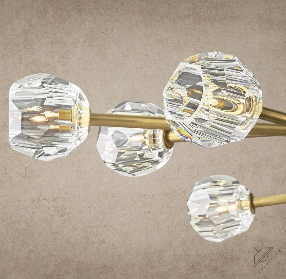 Boule De Cristal Oval Chandelier 72"