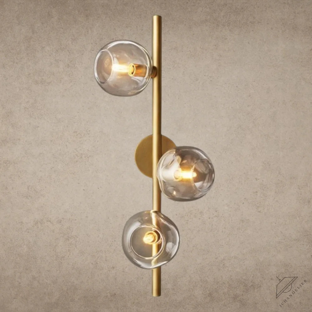 Bubble Clear Glass Cascade Sconce