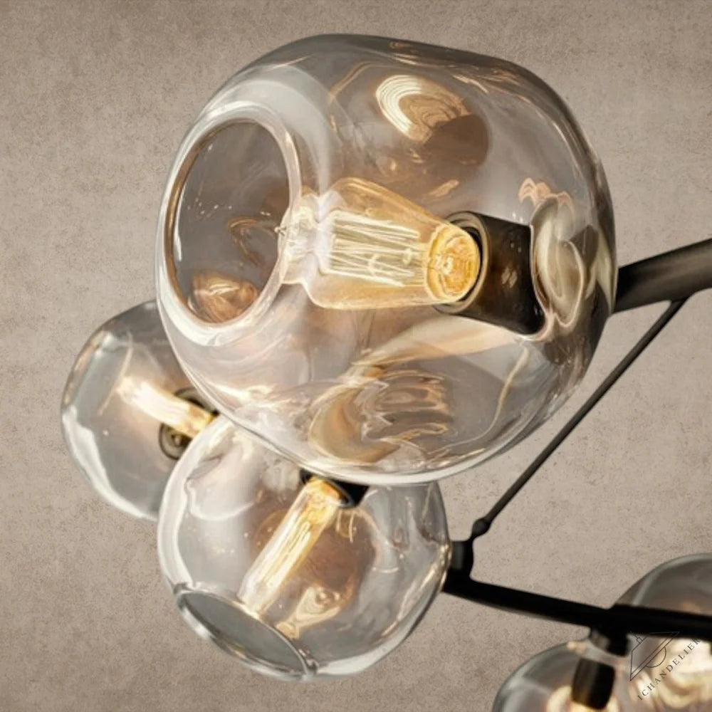 Bubble Clear Glass Round Chandelier