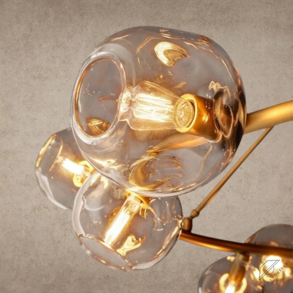 Bubble Clear Glass Round Chandelier