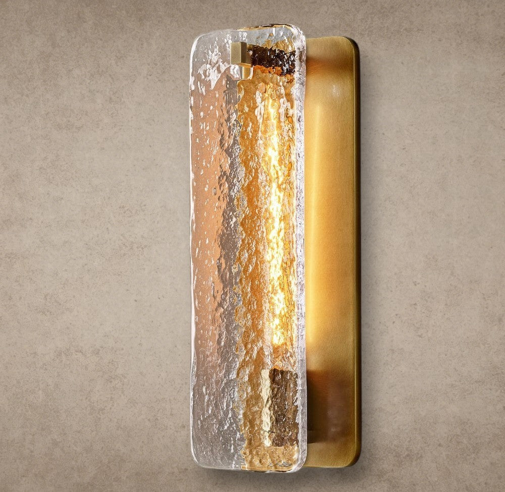 13" / Brass / Glass Calamette Glass/ Alabaster Sconce 13", 16"