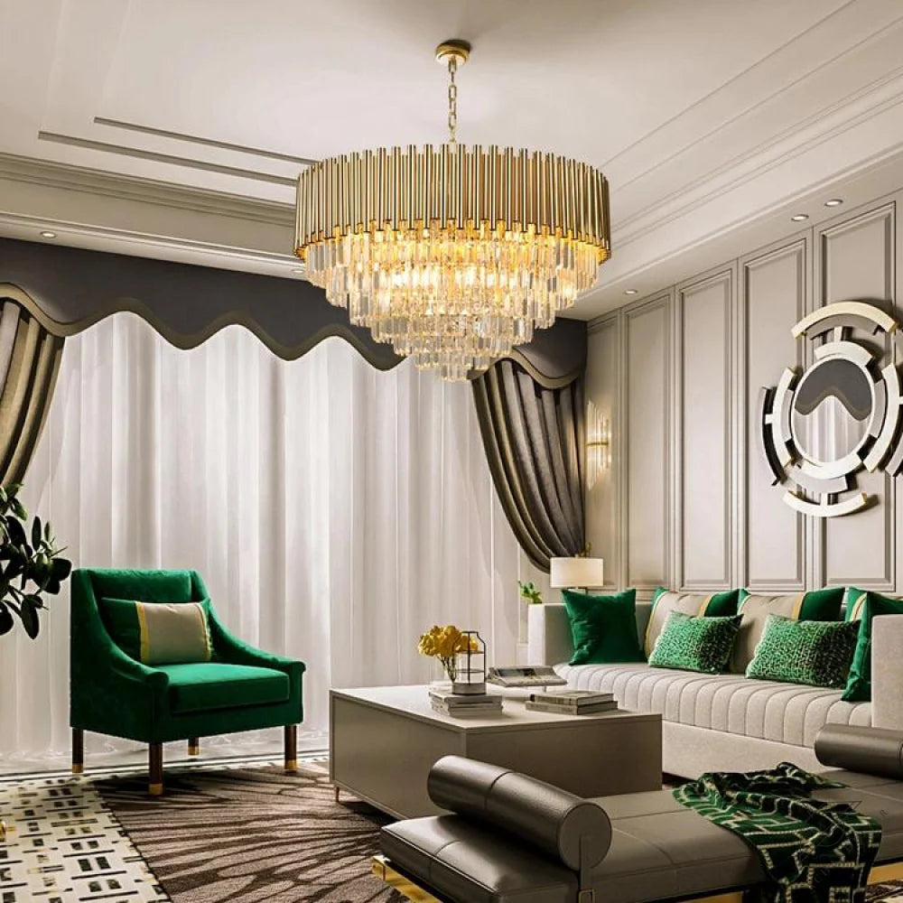 Callistenes Clear Crystal Chandelier