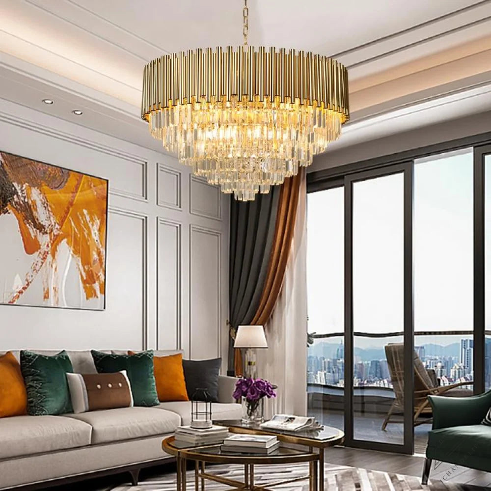 Callistenes Clear Crystal Chandelier