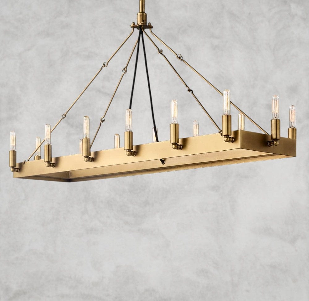 Camino Rectangular Outdoor Chandelier 41