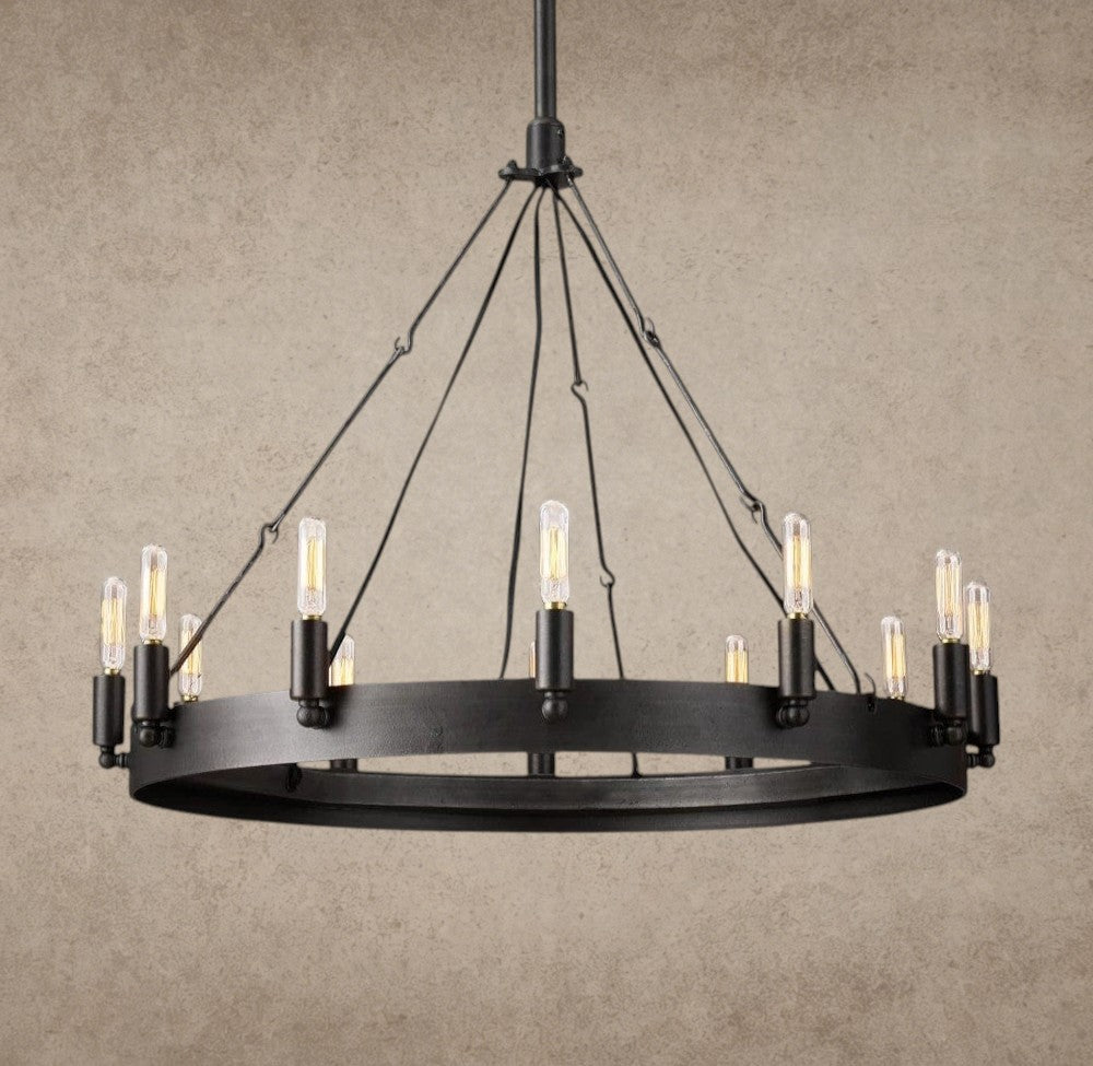 26" / Bronze Camino Round Outdoor Chandelier 26", 38", 50", 63", 73"
