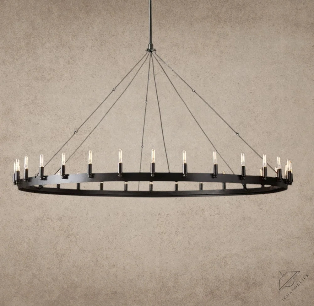 63" / Bronze Camino Round Outdoor Chandelier 26", 38", 50", 63", 73"