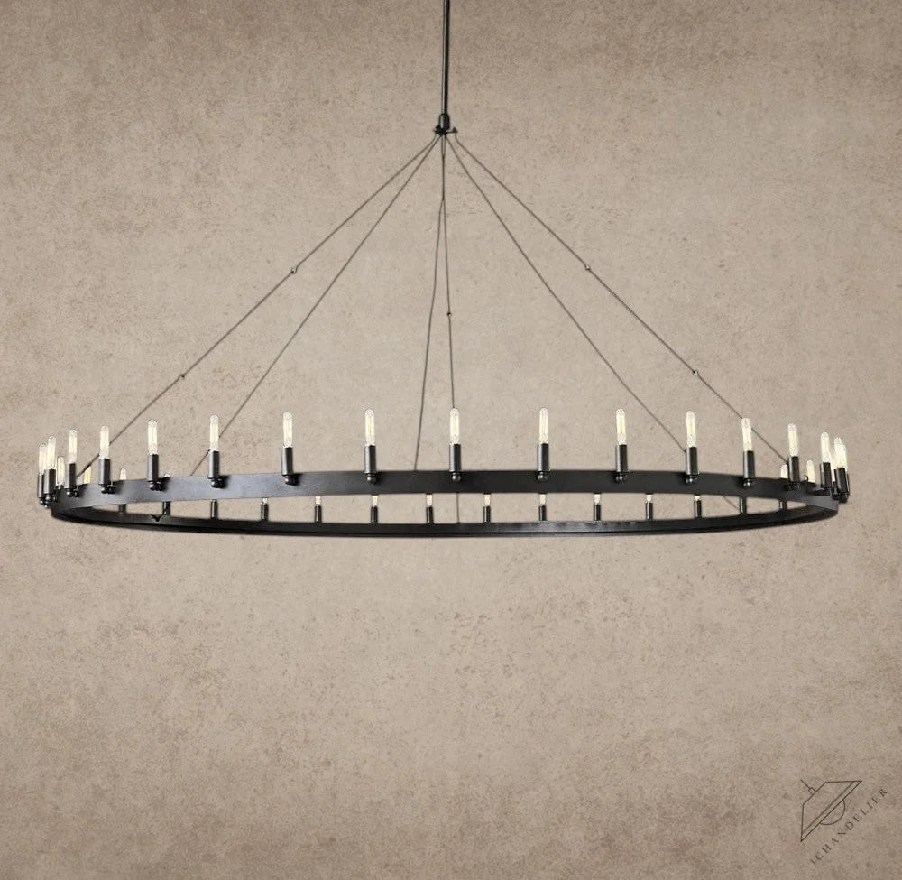 73" / Bronze Camino Round Outdoor Chandelier 26", 38", 50", 63", 73"