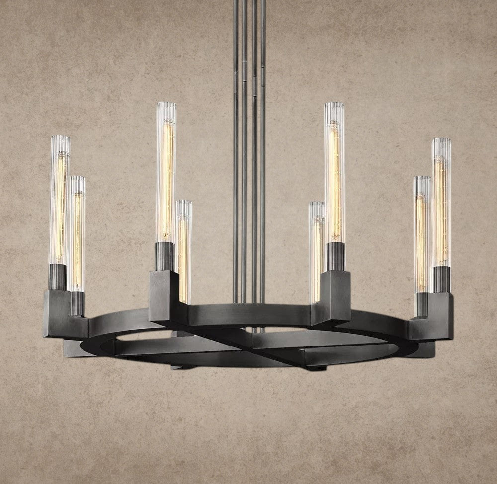 36" / Bronze CANNELE ROUND CHANDELIER 36", 48", 60", 72"