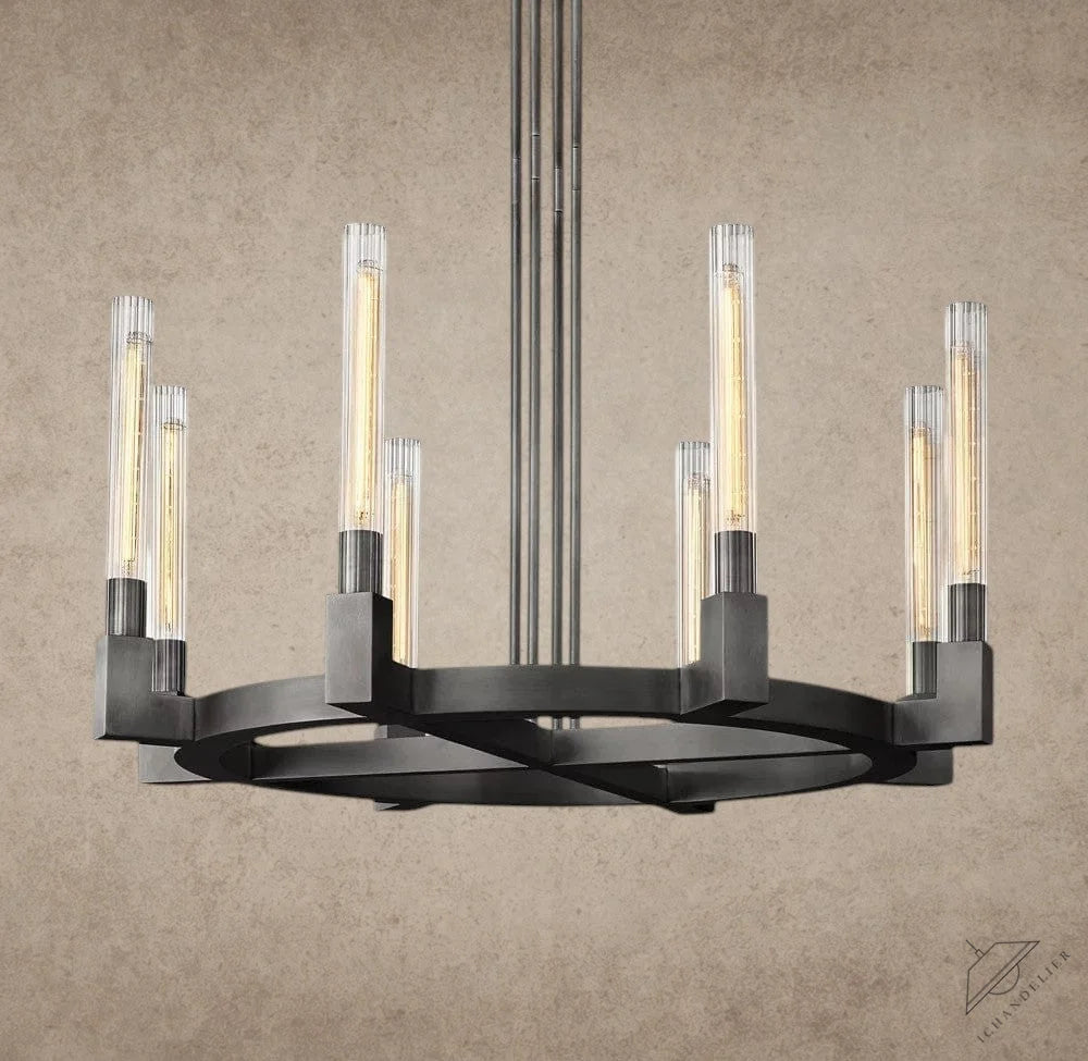 36" / Bronze CANNELE ROUND CHANDELIER 36", 48", 60", 72"
