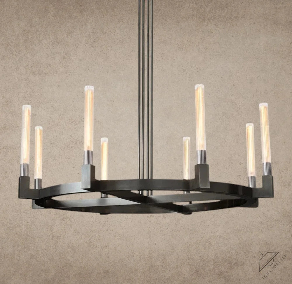 48" / Bronze CANNELE ROUND CHANDELIER 36", 48", 60", 72"