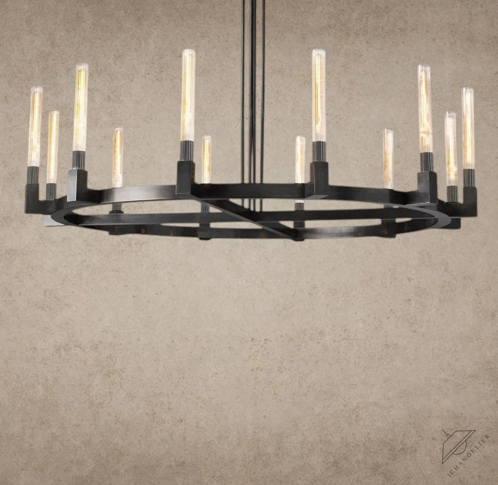 60" / Bronze CANNELE ROUND CHANDELIER 36", 48", 60", 72"