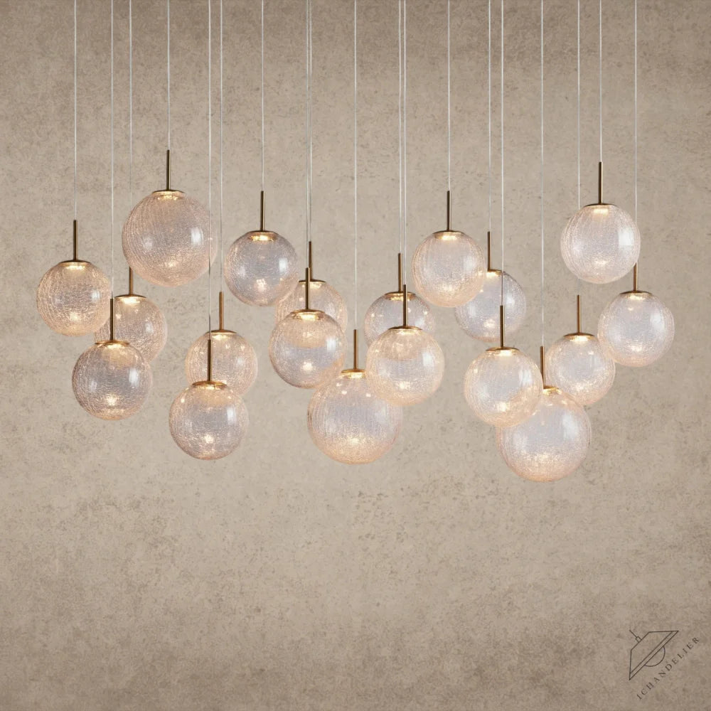 65" / Crackle Casen Linear Chandelier 55", 65"