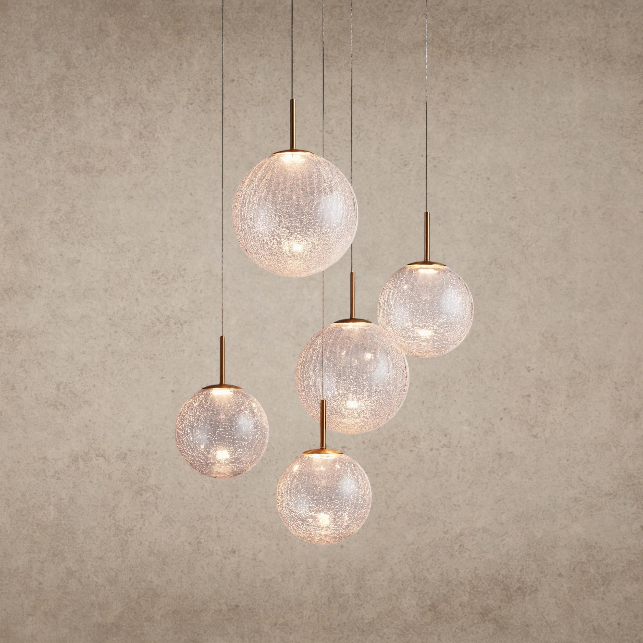 28" / CRACKLE Casen Round Chandelier 20", 28", 34", 43"