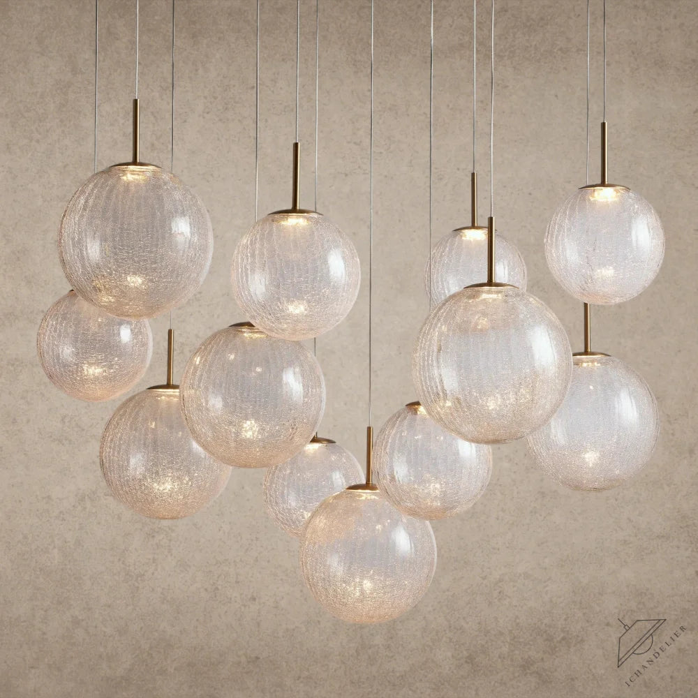 43" / CRACKLE Casen Round Chandelier 20", 28", 34", 43"
