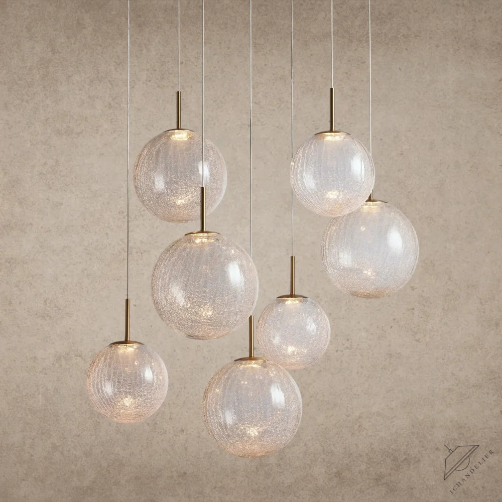 34" / CRACKLE Casen Round Chandelier 20", 28", 34", 43"