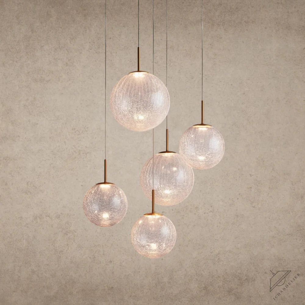 28" / CRACKLE Casen Round Chandelier 20", 28", 34", 43"