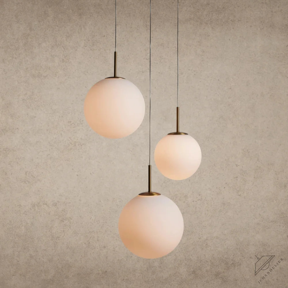 20" / MATTE OPAL Casen Round Chandelier 20", 28", 34", 43"