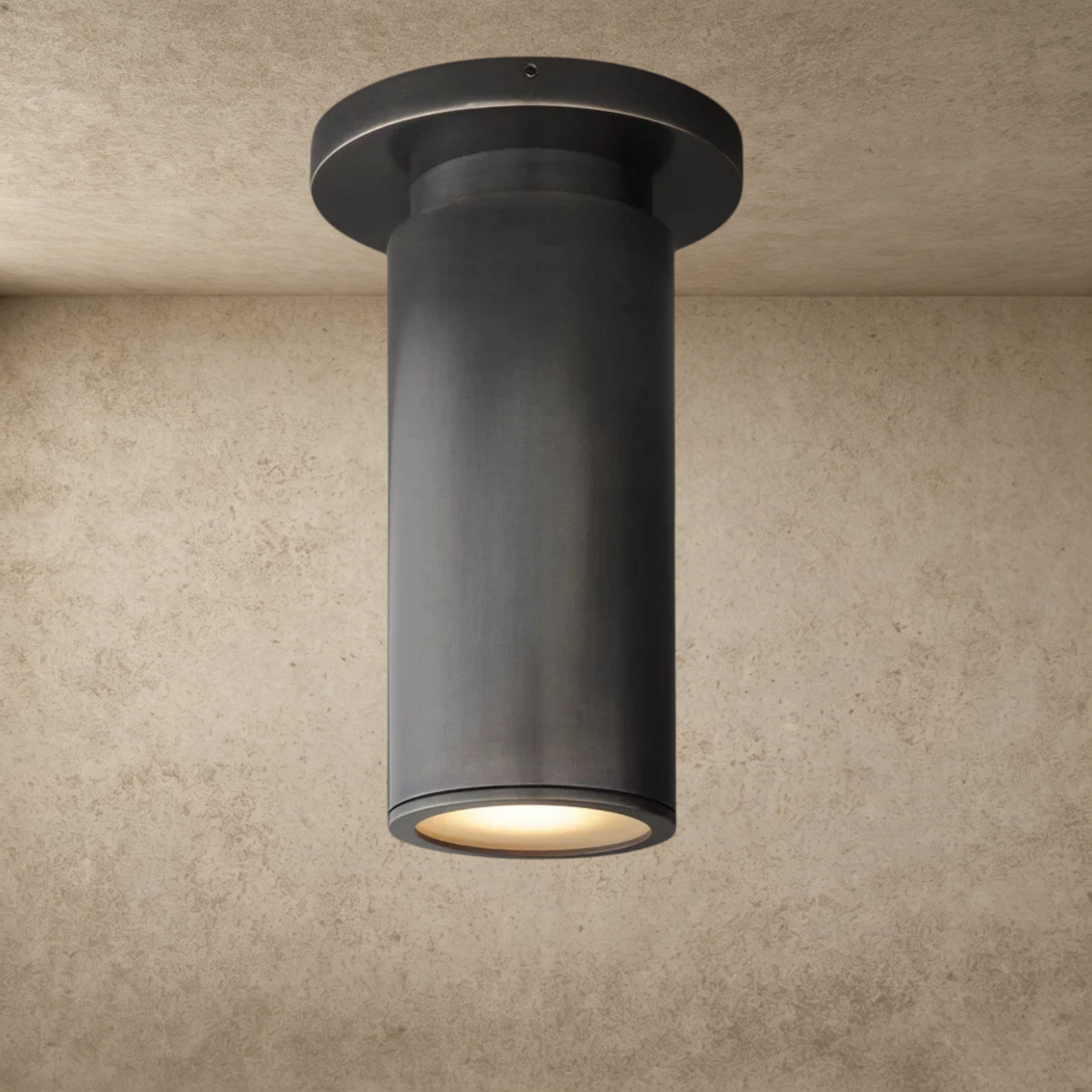 Bronze Champeaux Flushmount 7"