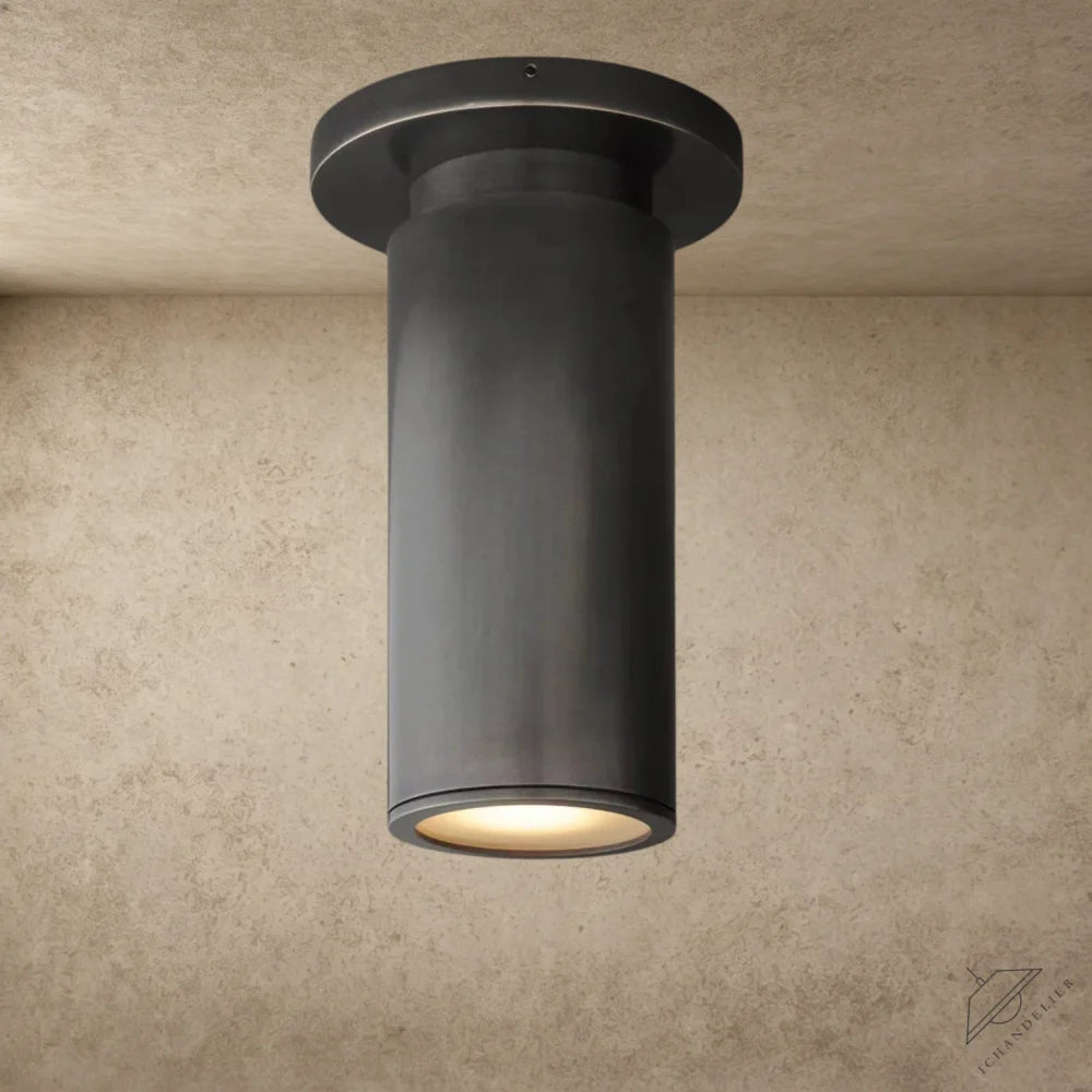 Bronze Champeaux Flushmount 7"