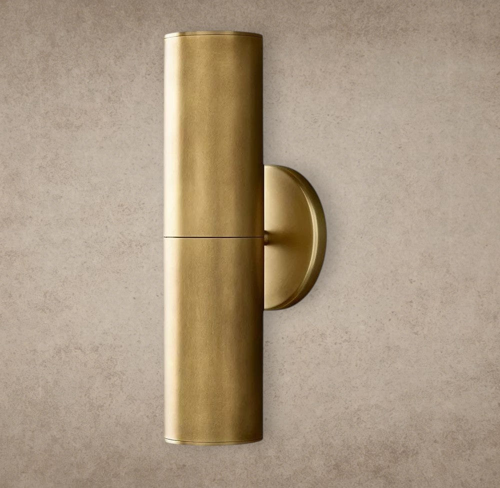 Brass Champeaux Linear Sconce 12"
