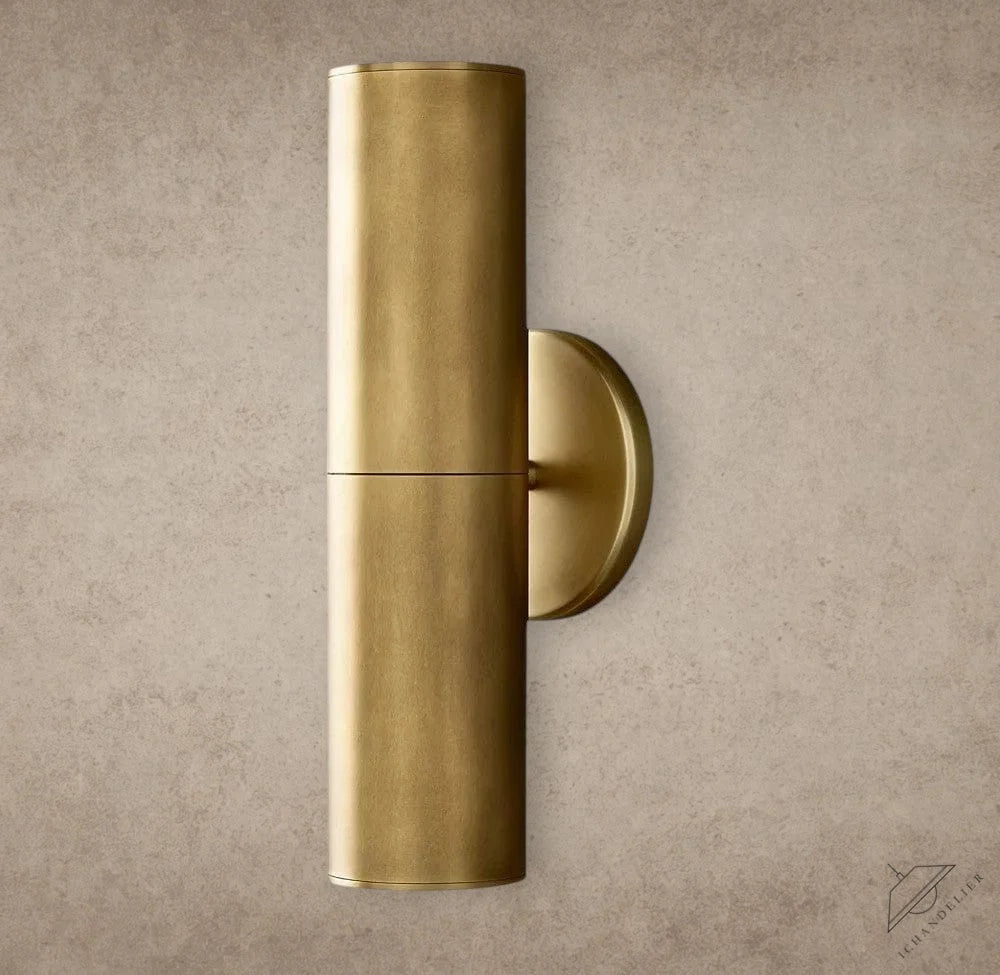 Brass Champeaux Linear Sconce 12"