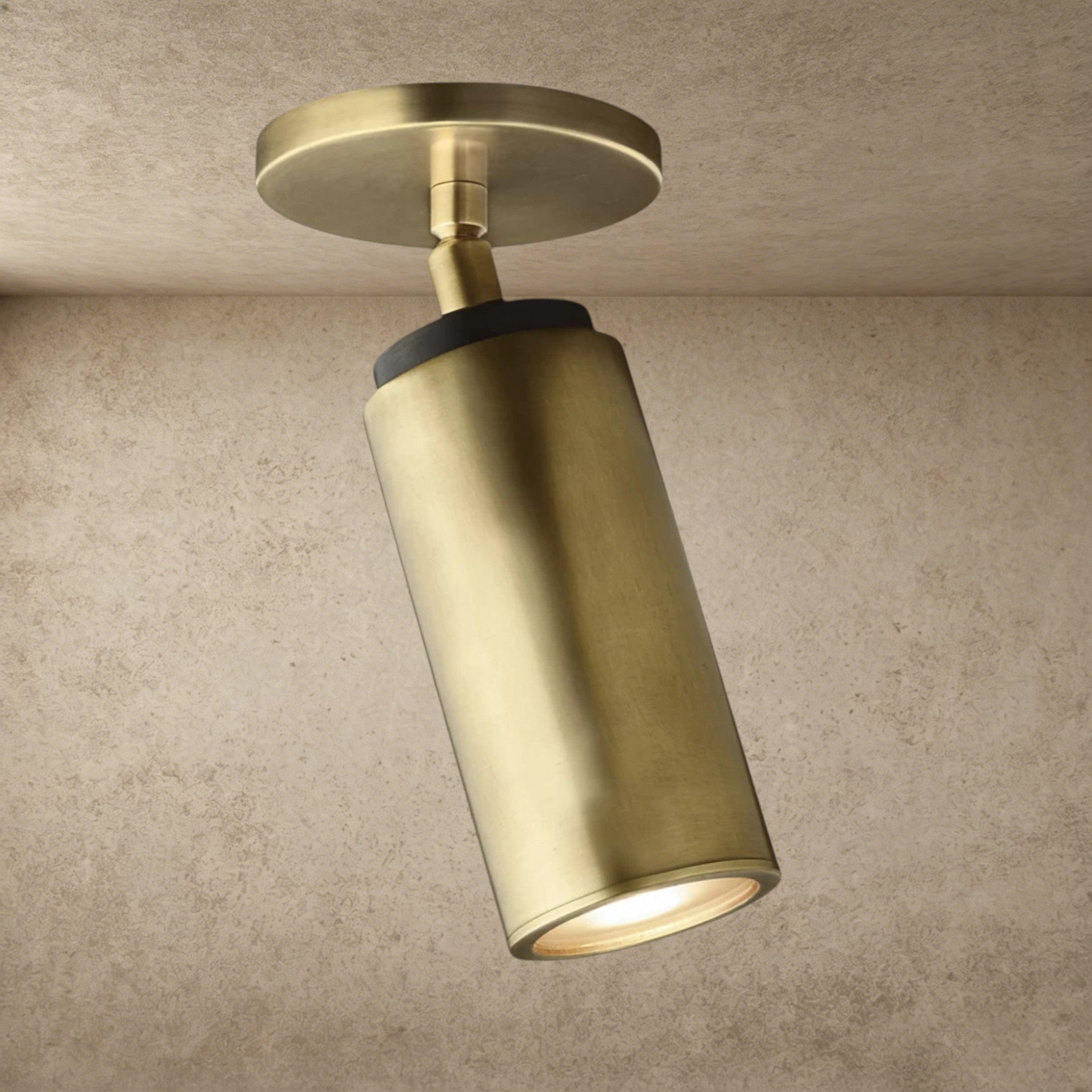 Brass/ Bronze CHAMPEAUX PIVOTING FLUSHMOUNT 9"