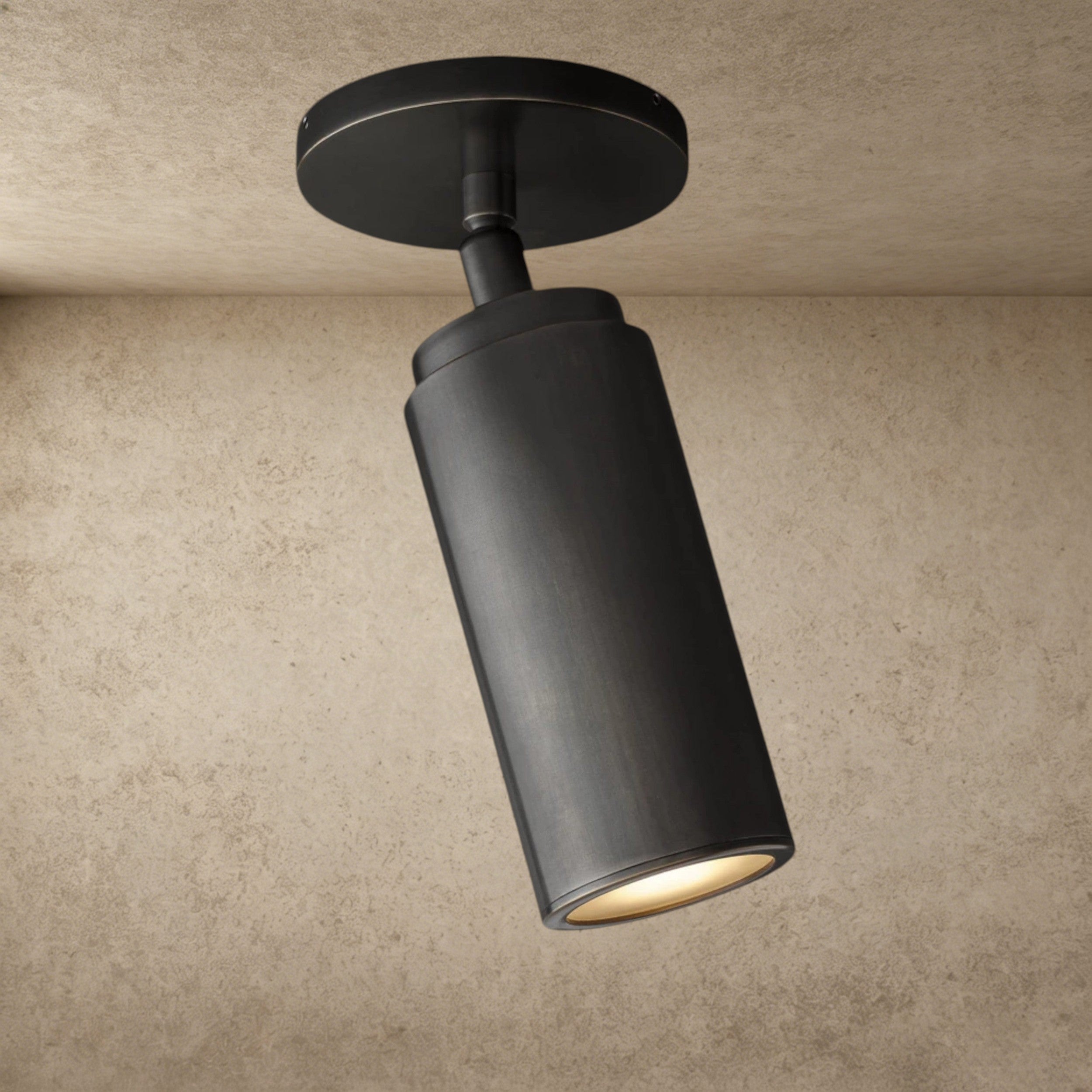 Bronze CHAMPEAUX PIVOTING FLUSHMOUNT 9"