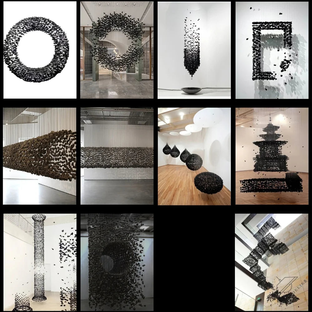 Charcoal Chandeliers
