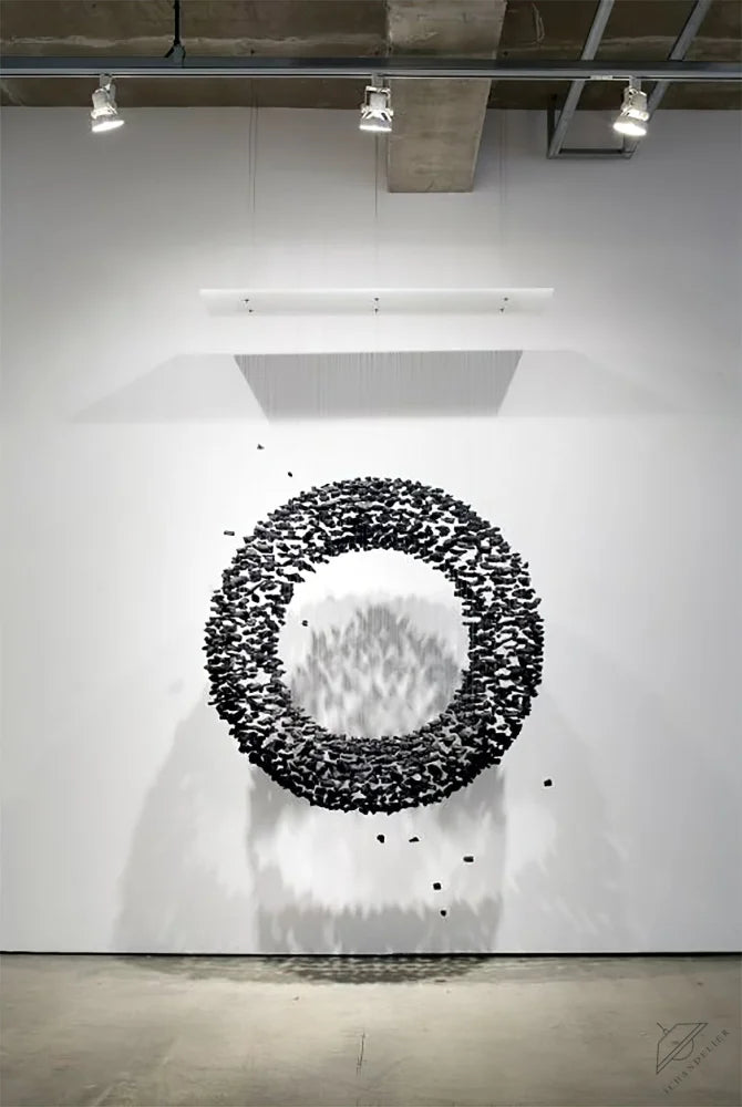 Charcoal Shape O Chandelier