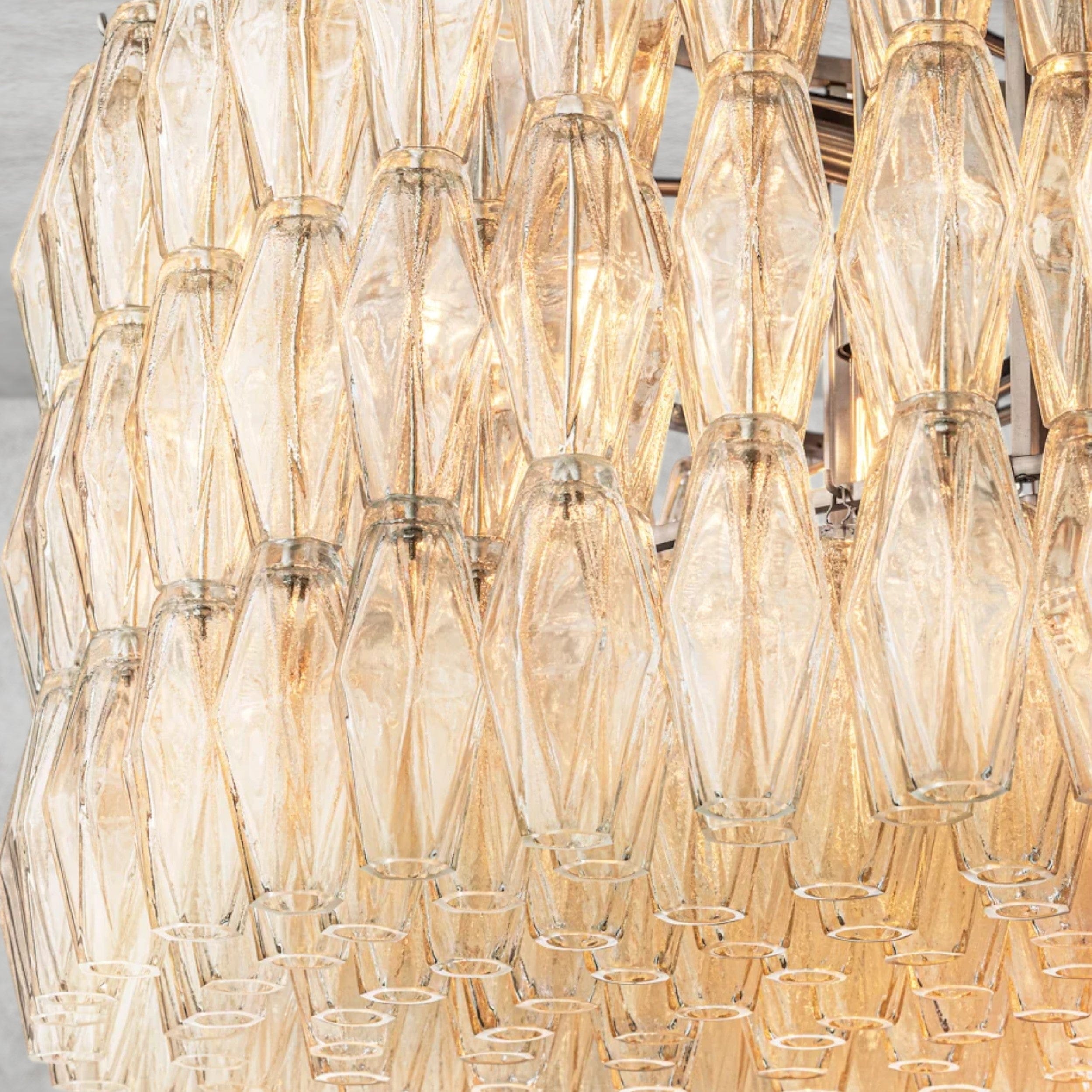 CHIARA CLEAR/ SMOKE GLASS ROUND CHANDELIER 37