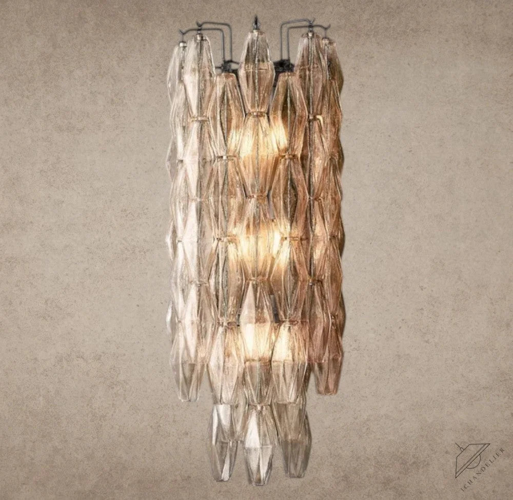 Clear / Bronze CHIARA CLEAR/ SMOKE GLASS GRAND SCONCE 30"