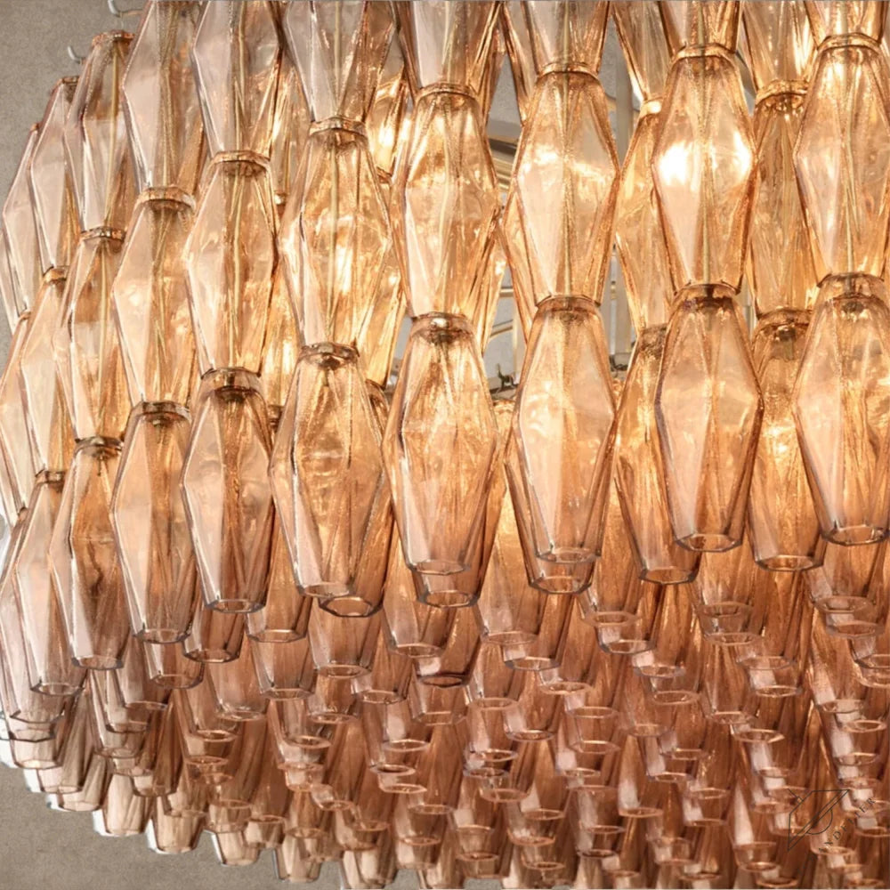 CHIARA CLEAR/ SMOKE GLASS ROUND CHANDELIER 37", 47", 62"