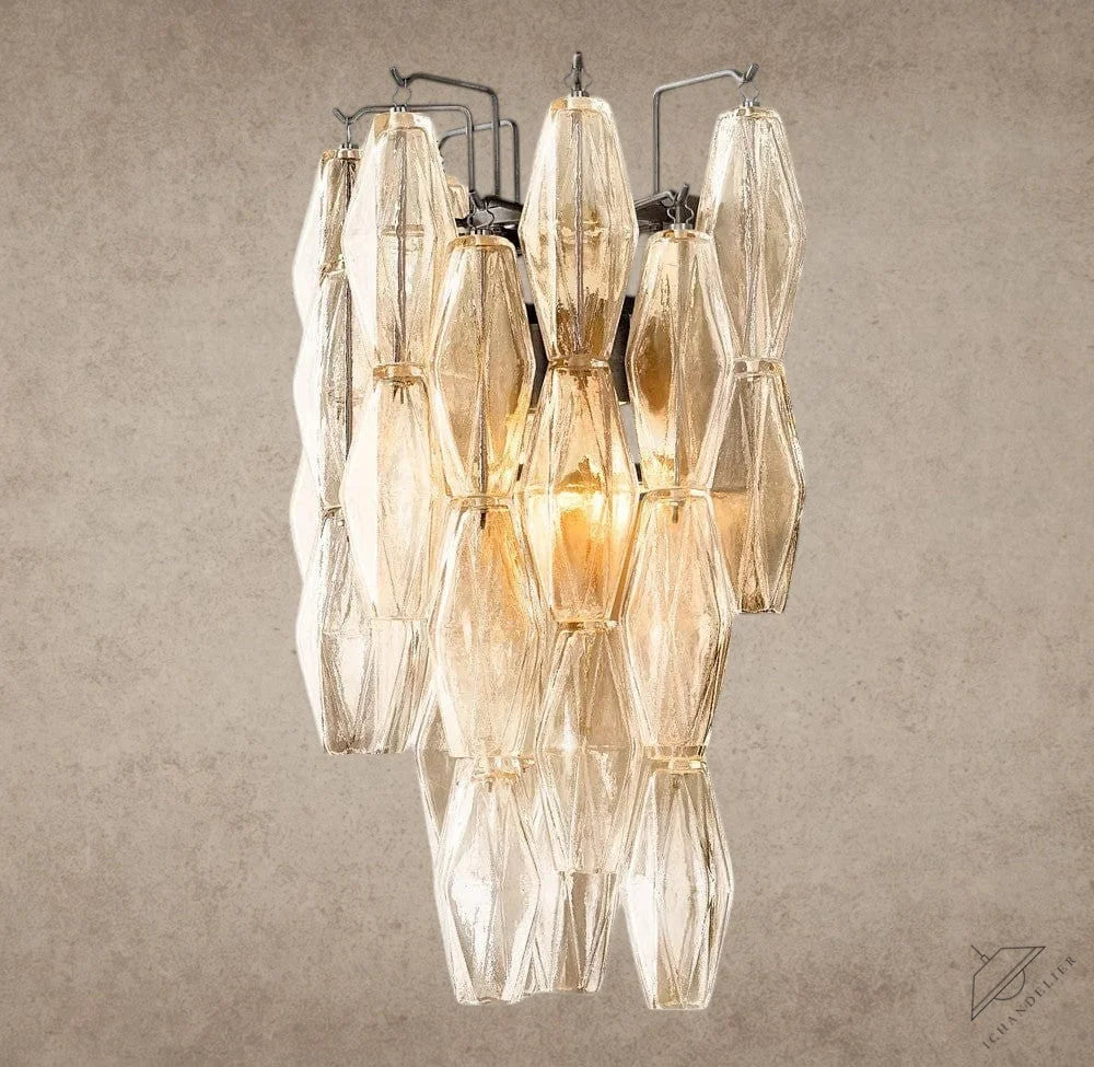 Clear / Bronze CHIARA CLEAR/ SMOKE GLASS SCONCE 19"