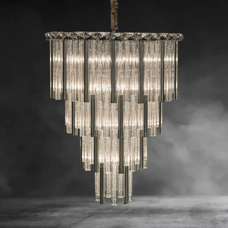 Silver Chimes Chandelier 18"