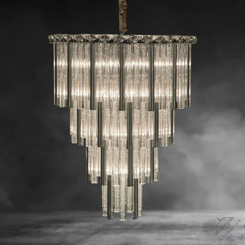 Silver Chimes Chandelier 18"