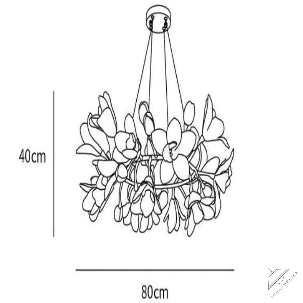 Circular Blossom Chandelier