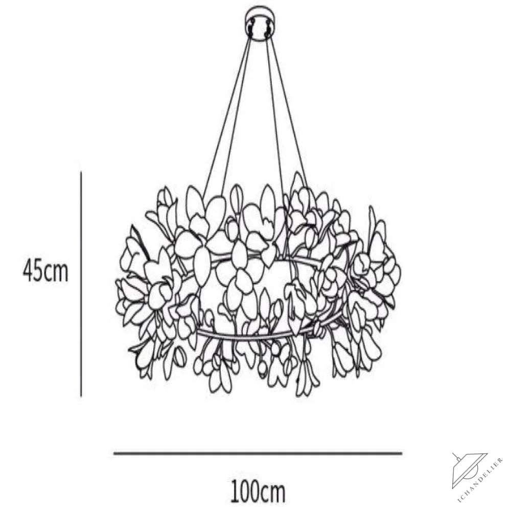 Circular Blossom Chandelier