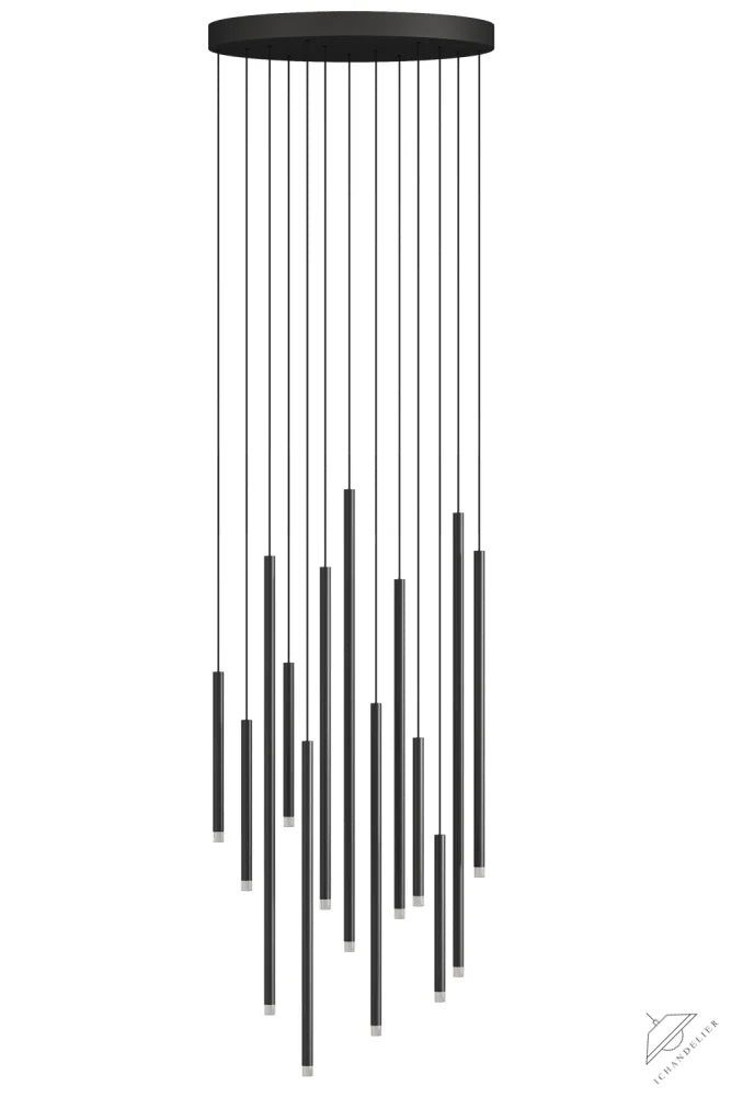 Clustered Tubes LED Chandelier by Aurorae Lighting
