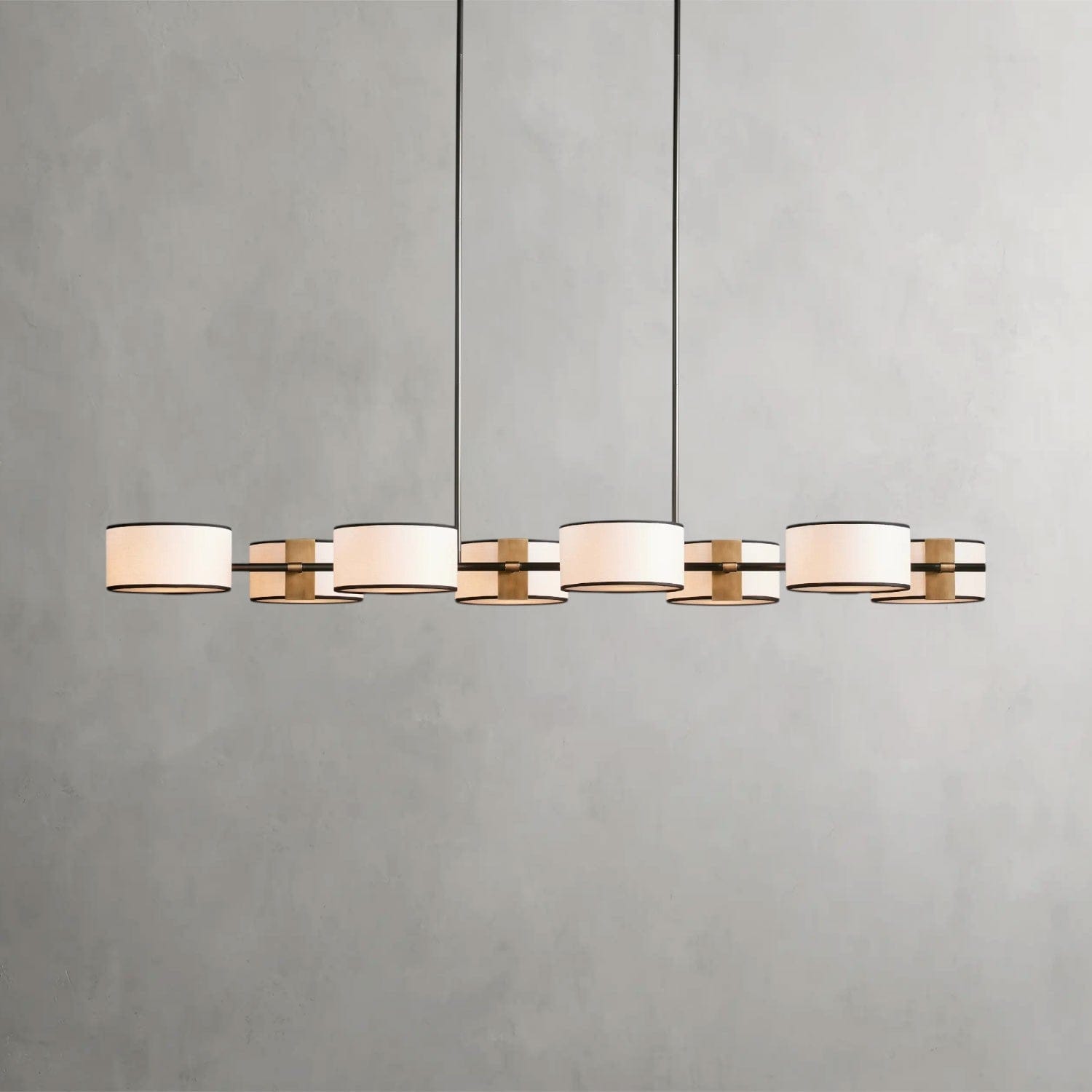 BLACK & WHITE Daphne Linear Chandelier 62