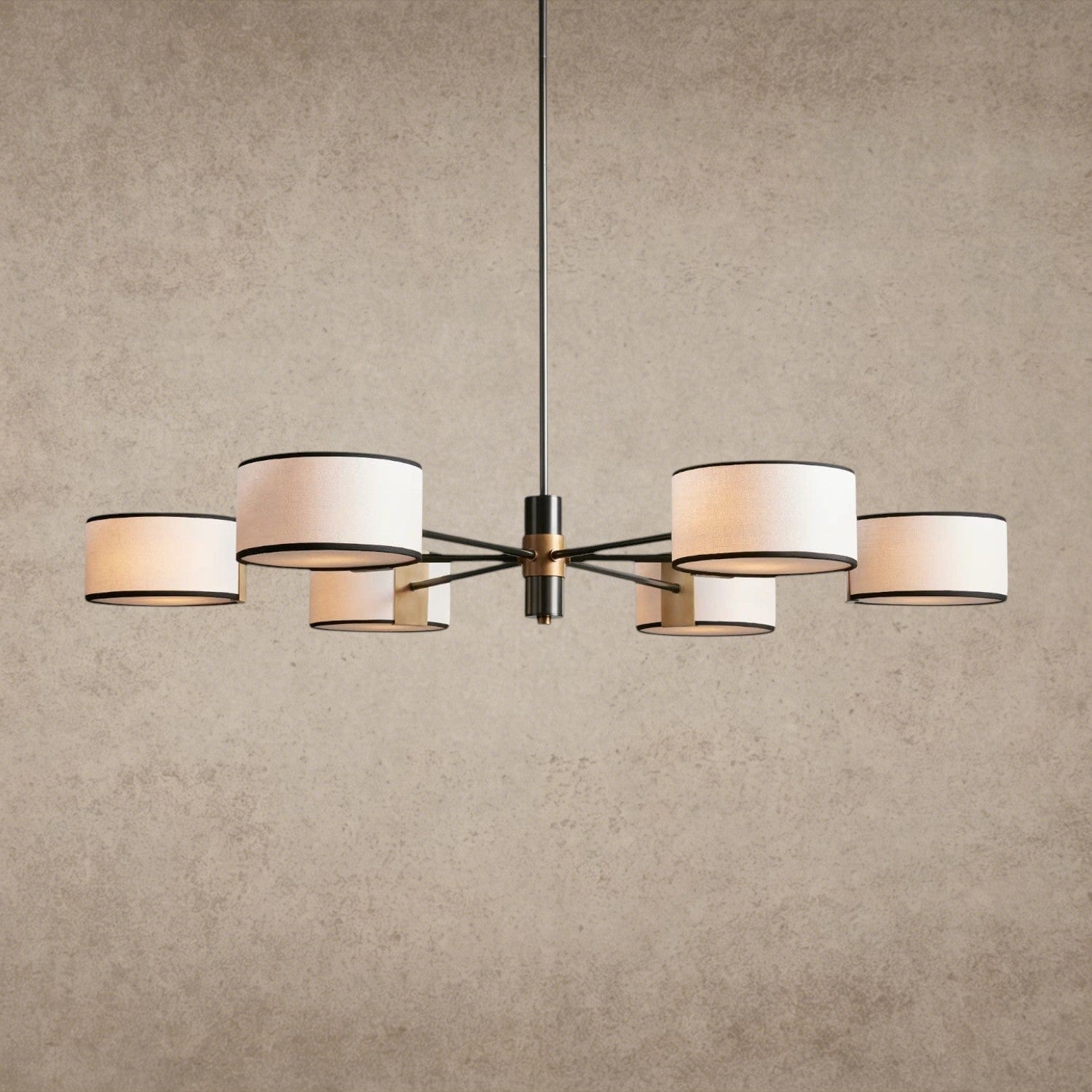 48" / BLACK & WHITE Daphne Round Chandelier 48", 60"