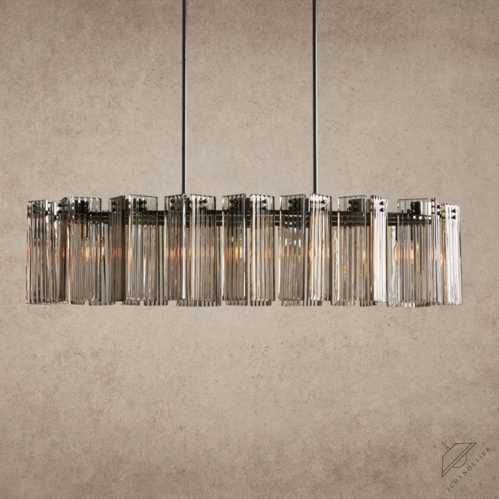 51" / Bronze / Smoke Delsie Oval Chandelier 51", 63", 72"