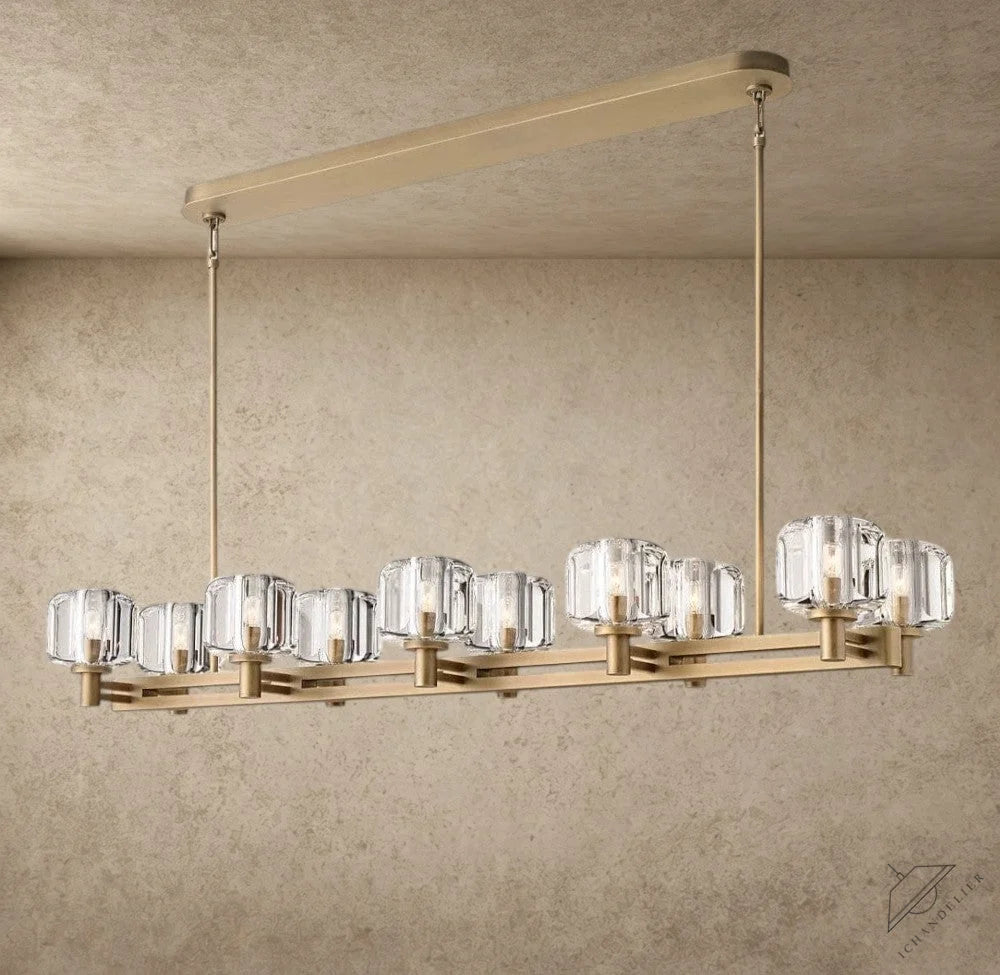 Demaret double Linear chandelier 54", 72"