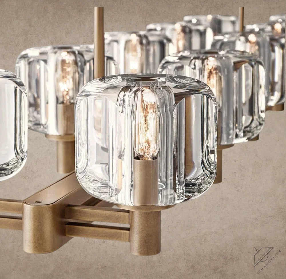 Demaret double Linear chandelier 54", 72"