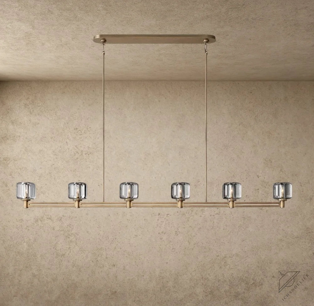 72" / Brass Demaret Linear Chandelier 54", 72"