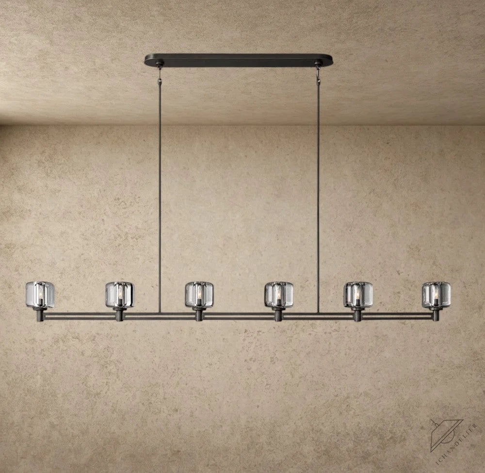 72" / Bronze Demaret Linear Chandelier 54", 72"