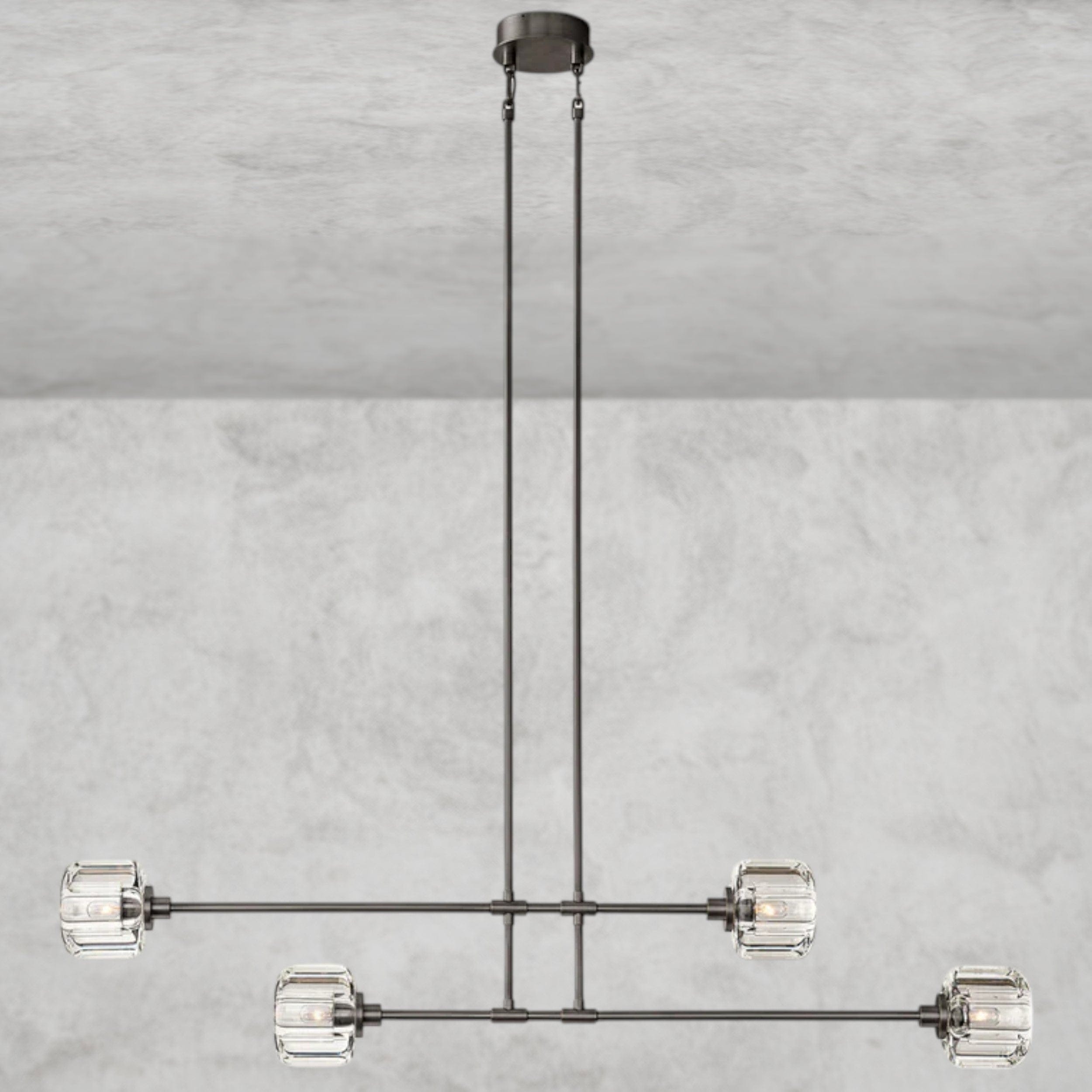 54" / Bronze Demaret Mobile Linear Chandelier 54", 72"