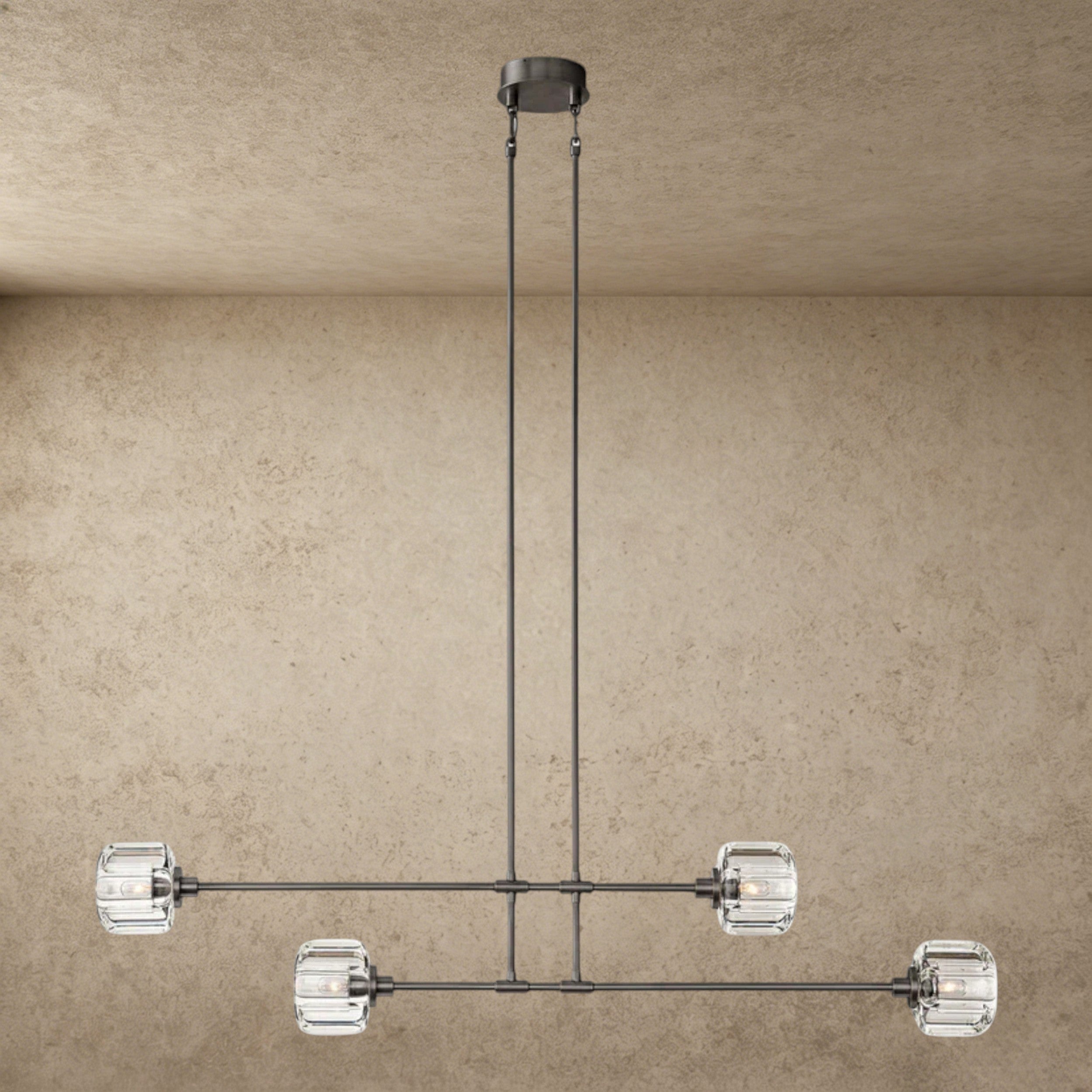 54" / Bronze Demaret Mobile Linear Chandelier 54", 72"