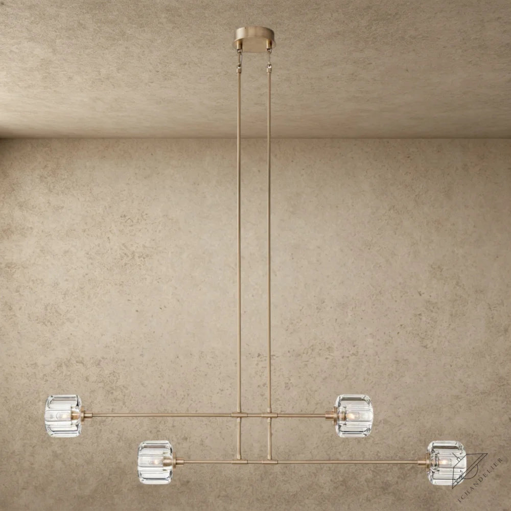 54" / Brass Demaret Mobile Linear Chandelier 54", 72"