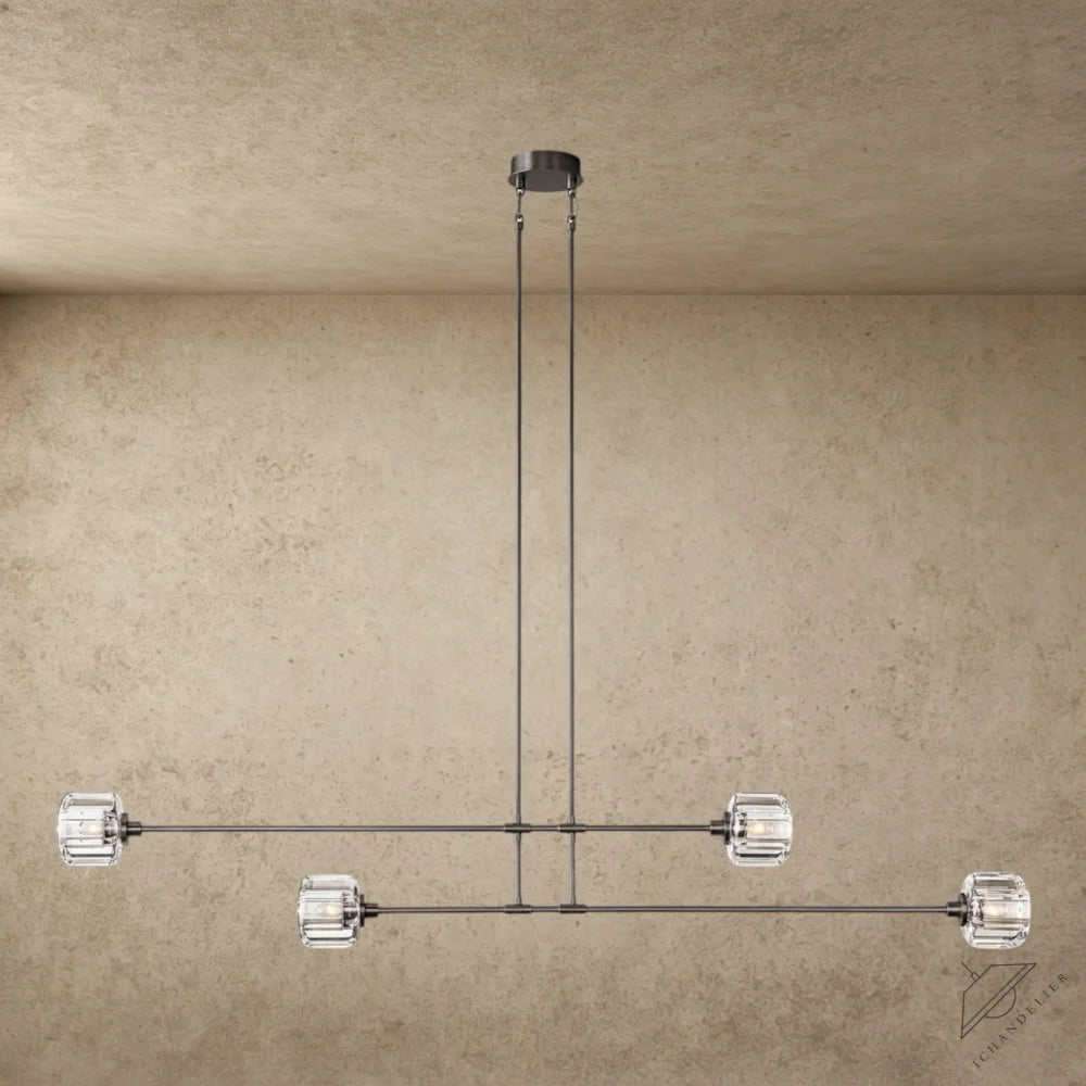72" / Bronze Demaret Mobile Linear Chandelier 54", 72"